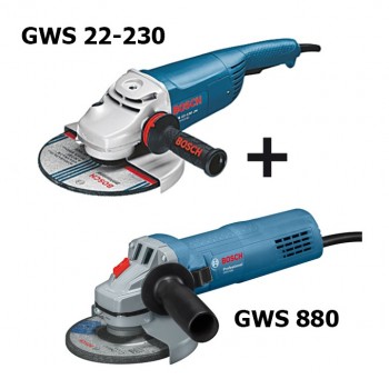 Winkelschleiferset GWS 22-230 J + GWS 880 Professional           