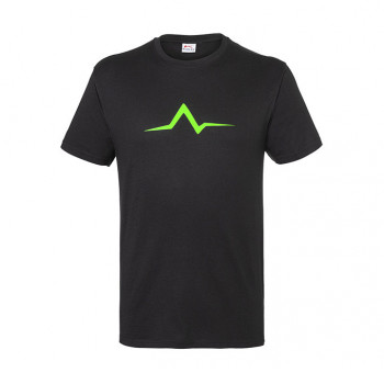 T-Shirt "Pulse", schwarz mit Motivprint grün           