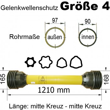 Gelenkwellenschutz "Gr. 4", 1210 mm           
