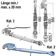 Oberlenker mechanisch, 660-880 mm, Kat. 2