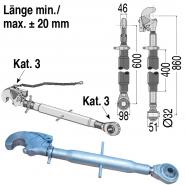 Oberlenker mechanisch, 600-860 mm, Kat. 3