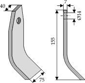 Schlegelmesser lose, p. f. Taarup, 40882300 Schlegelmesser lose, p. f. Taarup, 40882300