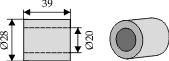 Buchse für Schlegelmesser lose, p. f. Taarup, 40881100           