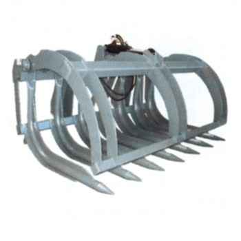 Reisiggabel mit hydr. Oberzange, 4 Zinken Reisiggabel mit hydr. Oberzange, 4 Zinken