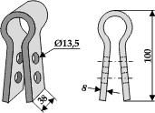 Halter für Schlegelmesser lose, p. f. Gyro, 10080200 Halter für Schlegelmesser lose, p. f. Gyro, 10080200