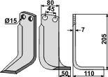 Fräsmesser p. f. Eberhardt EBE-02R, rechts