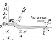 Siloentnahmezinken p. f. Vicon/Trioliet, 88 cm Siloentnahmezinken p. f. Vicon/Trioliet, 88 cm