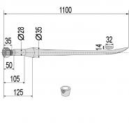 Frontlader-Löffelzinken p. f. Frost, 110 cm Frontlader-Löffelzinken p. f. Frost, 110 cm