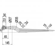 Siloentnahmezinken p. f. Strautmann, 93 cm Siloentnahmezinken p. f. Strautmann, 93 cm