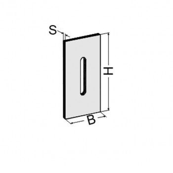 Abstreifer p. f. Niemeyer, 145 x 70 x 6 mm           