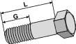 Sechskantschraube M12 x 1,25 x 45 mm, 12.9           