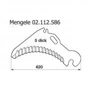 Ladewagenmesser p. f. Mengele 02.112.586