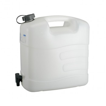 HDPE Wasserkanister 20 Liter,  mit Ablasshahn