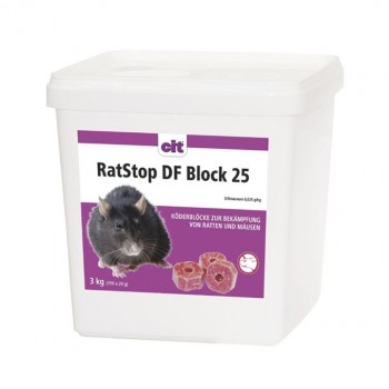 Ratten- und Mäuseköder "cit RatStop DF Block 25"           