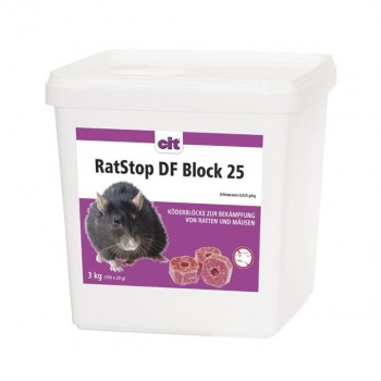 Ratten- und Mäuseköder "cit RatStop DF Block 25"