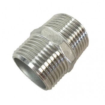 Fitting V2A, Doppelnippel 1/2", 2x AG