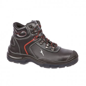 Sicherheitsstiefel S3 Gravitation Mid, schwarz-rot           