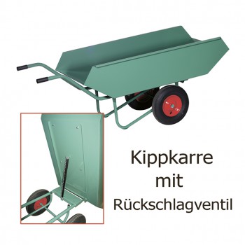 Kippkarre, 450 L, mit Rückschlagdämpfer           