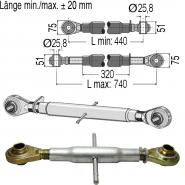 Oberlenker mechanisch, 440-740 mm, Kat. 2           