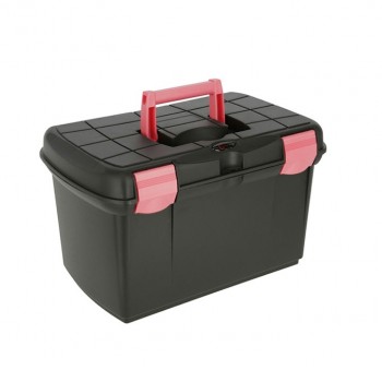 Putzbox "Arezzo", schwarz/fuchsia           