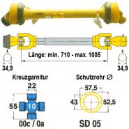 Gelenkwelle "Walterscheid",  Gabelweite 63 mm