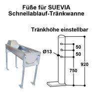 4 Füße für Schnellablauf-Tränkwanne