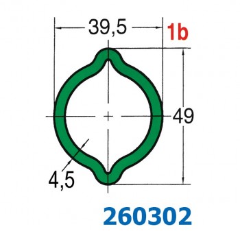 Profilrohr Zitronenprofil 1b Profilrohr Zitronenprofil 1b