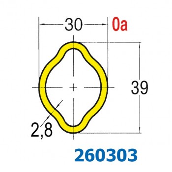 Profilrohr Zitronenprofil 0a