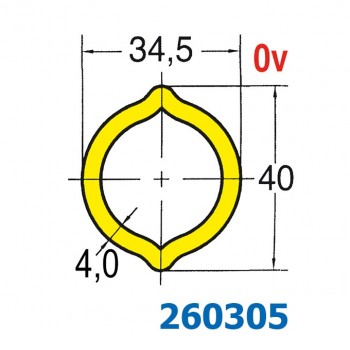 Profilrohr Zitronenprofil 0v           