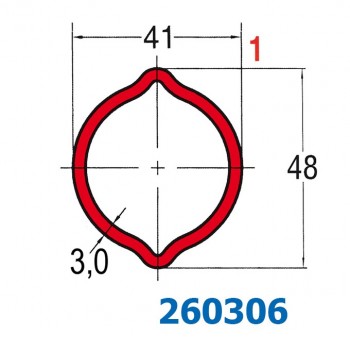 Profilrohr Zitronenprofil 1 Profilrohr Zitronenprofil 1