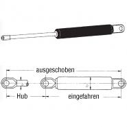 Gasdruckfeder 570 mm lang, 2000 N Gasdruckfeder 570 mm lang, 2000 N