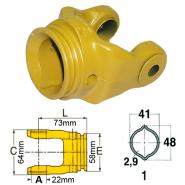 Gabel 10.41.00 - Innengabel mit Rille           