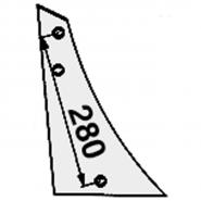 Streichblech-Vorderteil p. f. Vogel + Noot WY 400 A, rechts