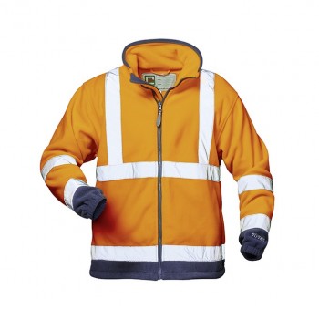 Warnschutz-Fleecejacke "Benedikt", Orange           