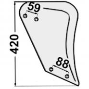 Düngereinlegerstreichblech p. f. Lemken 3470601, M2, links           