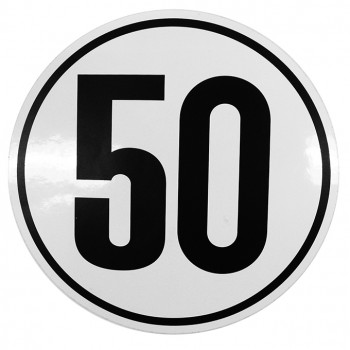 Geschwindigkeits-Begrenzungsschild 50 km/h