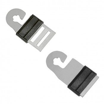 Torgriffverbinder Litzclip für Bänder bis 20 mm, Edelstahl