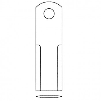 Strohhäckselmesser 173 x 50 x 4 mm           