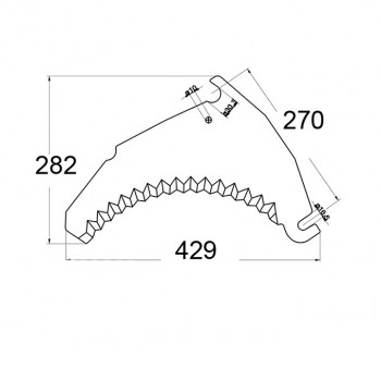 Ladewagenmesser p. f. Bergmann B020777