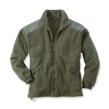 Fleecejacke Country mit Besatz, Oliv           