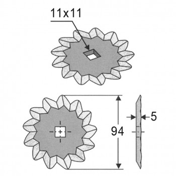 Futtermischwagenmesser p. f. Diverse           