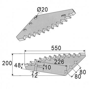 Futtermischwagenmesser p. f. Diverse