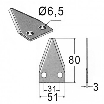 Futtermischwagenmesser p. f. Diverse