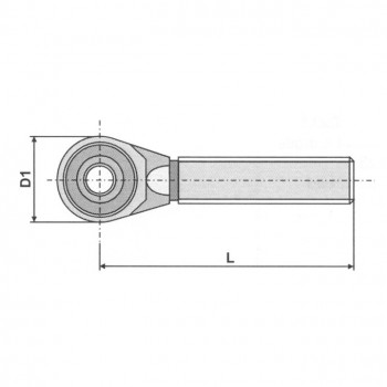 Oberlenkerspindel M36 x 3, 245 mm, Kat. 2           