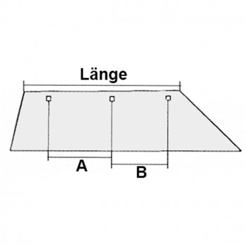 Schar-Hinterteil p. f. Lemken, beschichtet, SB56P, rechts           