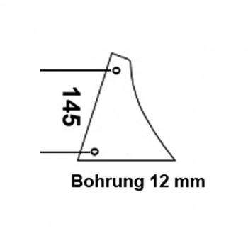 Streichblech-Vorderteil p. f. Kuhn / Huard 619060, rechts           