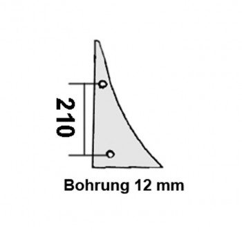 Streichblech-Vorderteil p. f. Kuhn / Huard  619039, links           