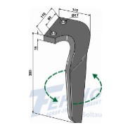 Kreiseleggenzinken p. f. Kverneland, Rau RG00058897, links           