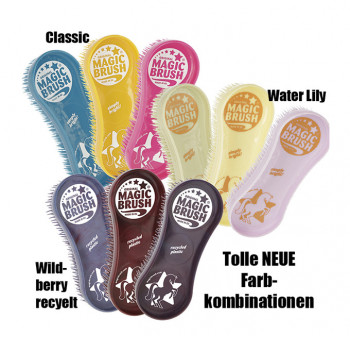 Pferdebürsten-Set "Magic Brush" in 3 Fabkombinationen           