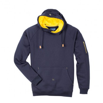 Sweatshirt / Hoody "Active", blau-gelb, Gr. L